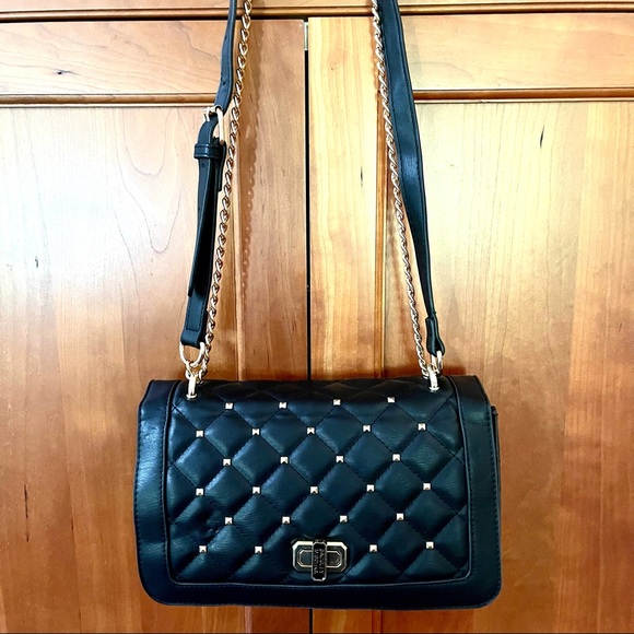 NWOT Badgley Mischka Studded & Quilted Shoulder & Crossbody Bag - Picture 5 of 6